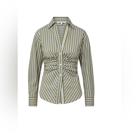 Devra Ruched Button-Down Shirt - Picture 4 of 4